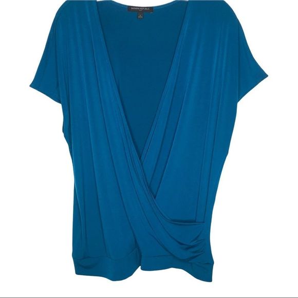 Banana Republic Factory Tops - Banana Republic Blouse, Drape Fit size L
